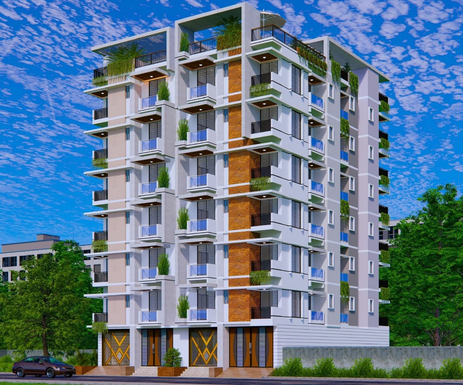 Stadium1 কুষ্টিয়া স্টেডিয়াম এর সামনে ৫.৫ কাঠা জমিতে G+6 ল্যান্ড শেয়ার প্রজেক্ট